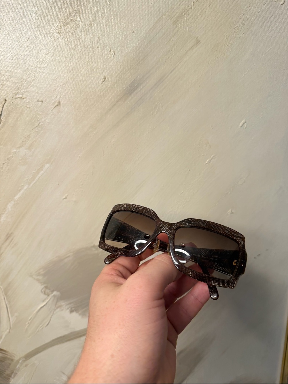CHANEL 5161 1123/3B Brown Y2K Gradient Square Sunglasses